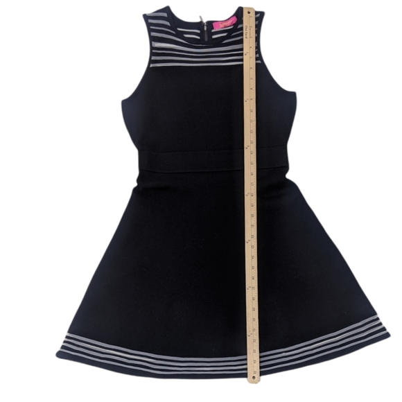 Catherine Malandrino Ponte Knit Fit and Flare Dress M Black Stretch Sleeveless - Picture 10 of 12